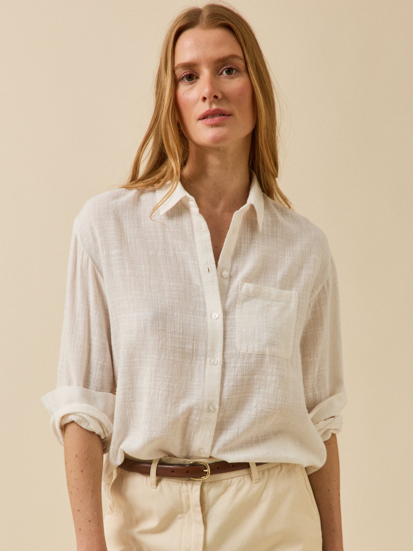 Chemise crépon - Coupe Gaby