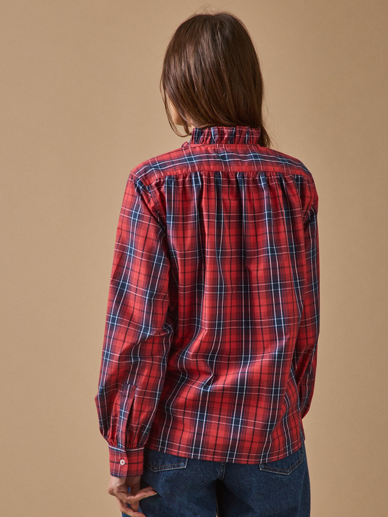 Women's checked blouse - Noemie style