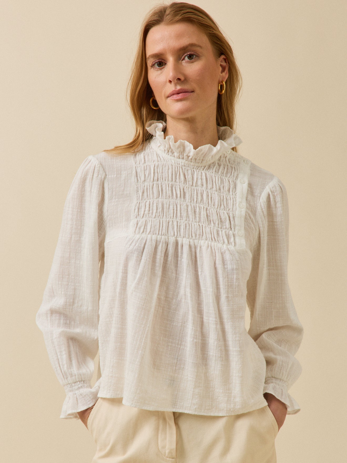 Women's crepon blouse