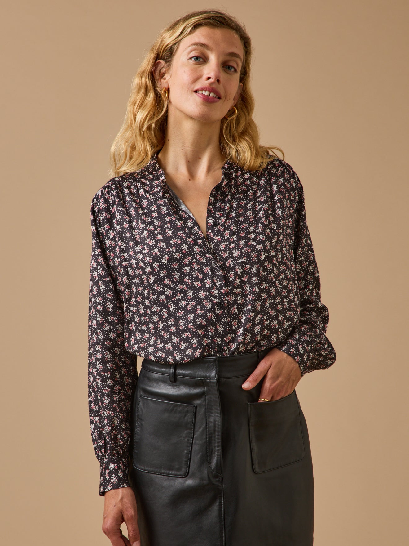 Blouse femme imprimé Fleurs confettis