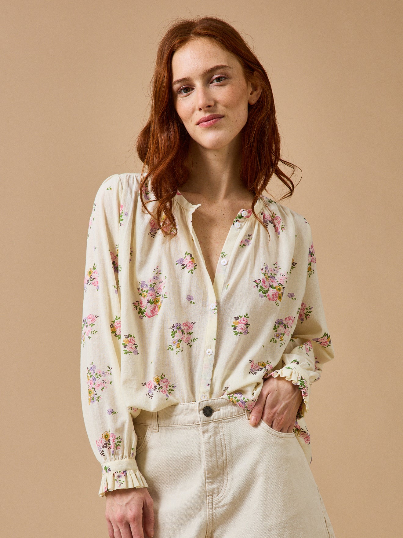 Women's floral blouse - Cyrillus x Emile & Ida