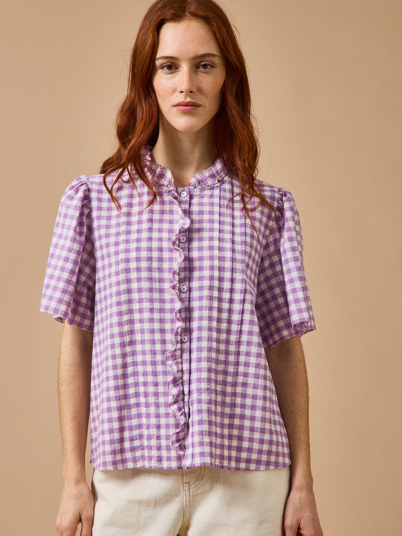 Women's gingham check blouse - Cyrillus x Emile & Ida
