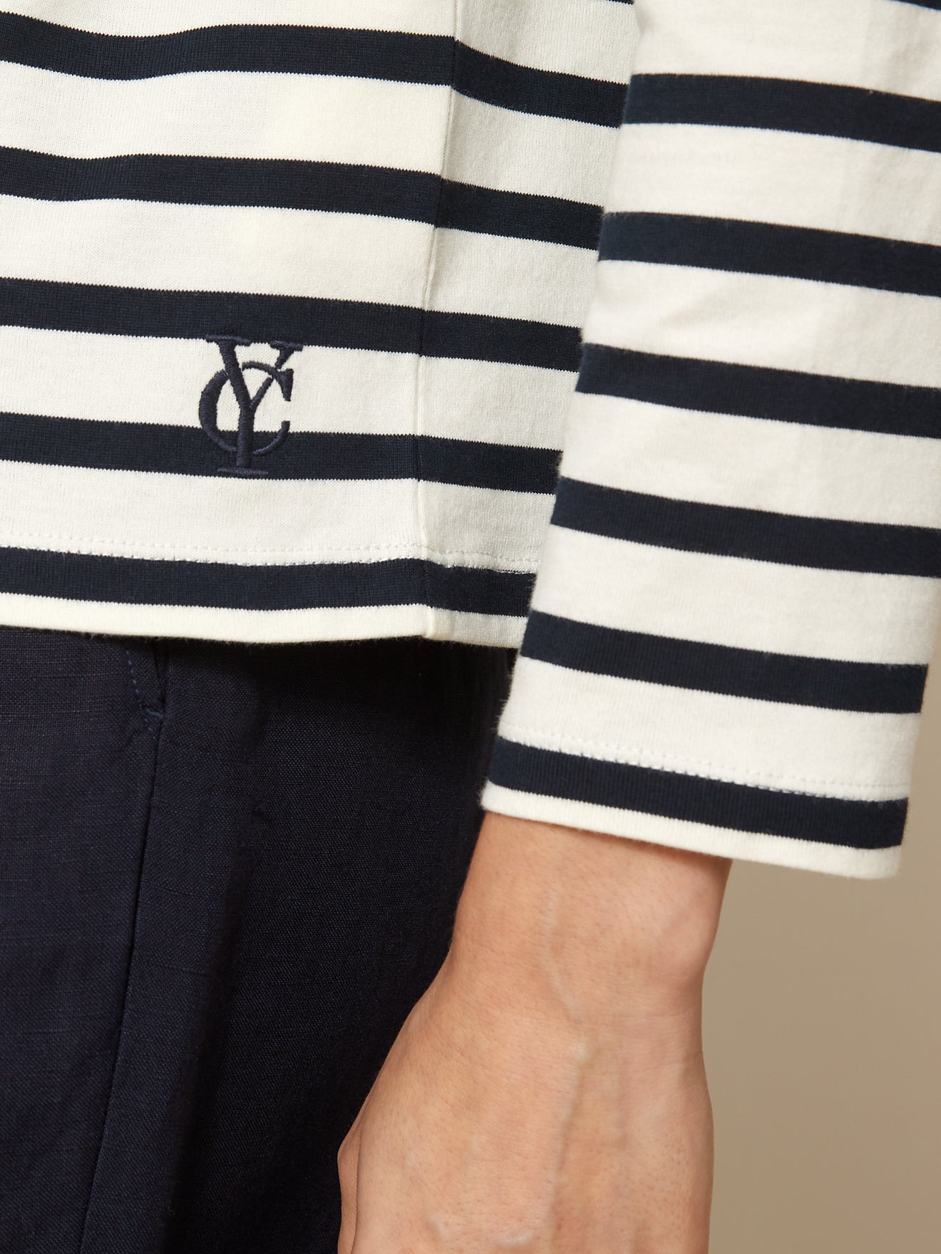 T-shirt marinière femme coton biologique