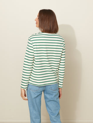 Women's sailor-stripe T-shirt