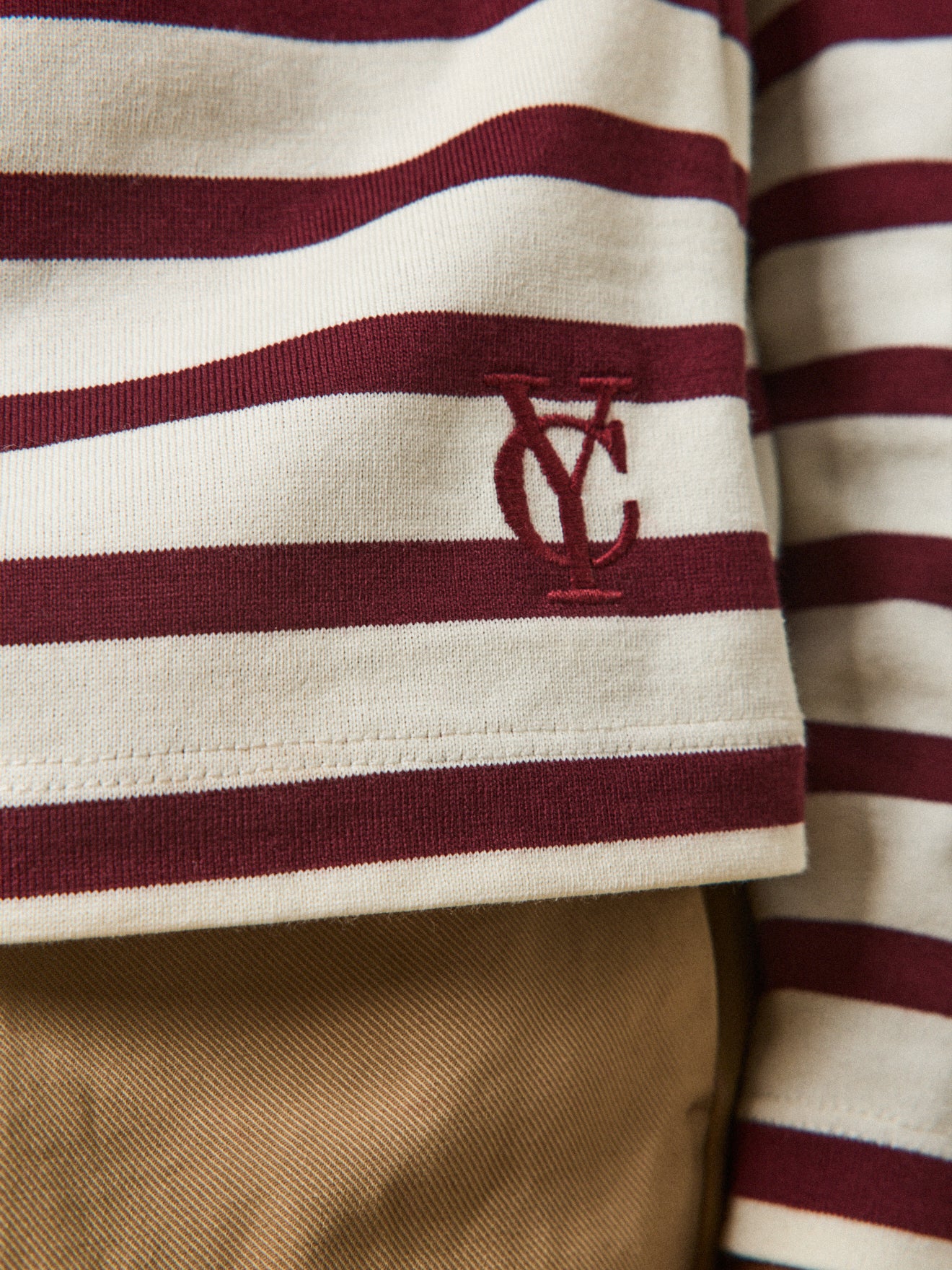 Women's sailor-stripe organic cotton T-shirt