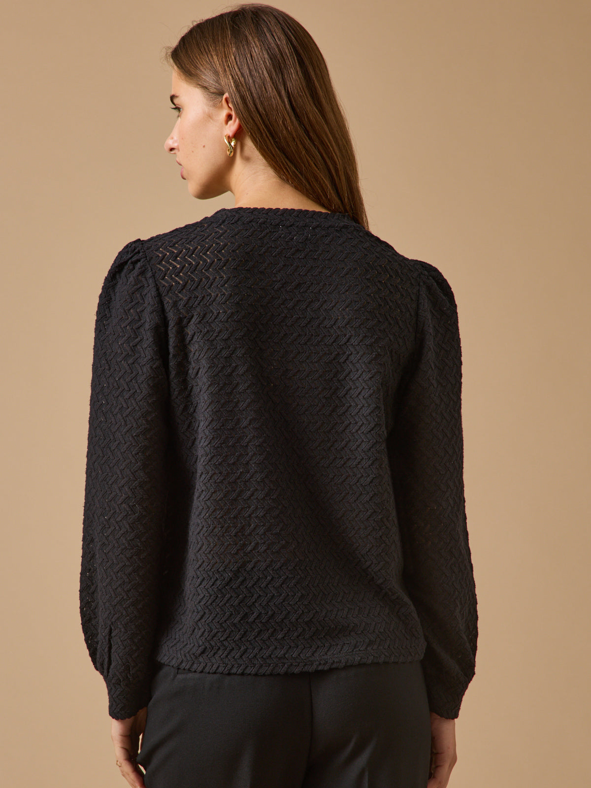 T-shirt jacquard femme