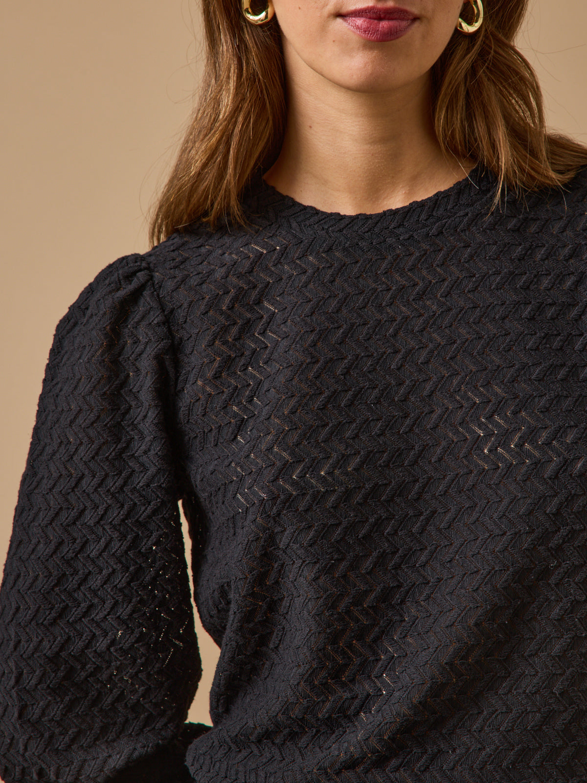 T-shirt jacquard femme
