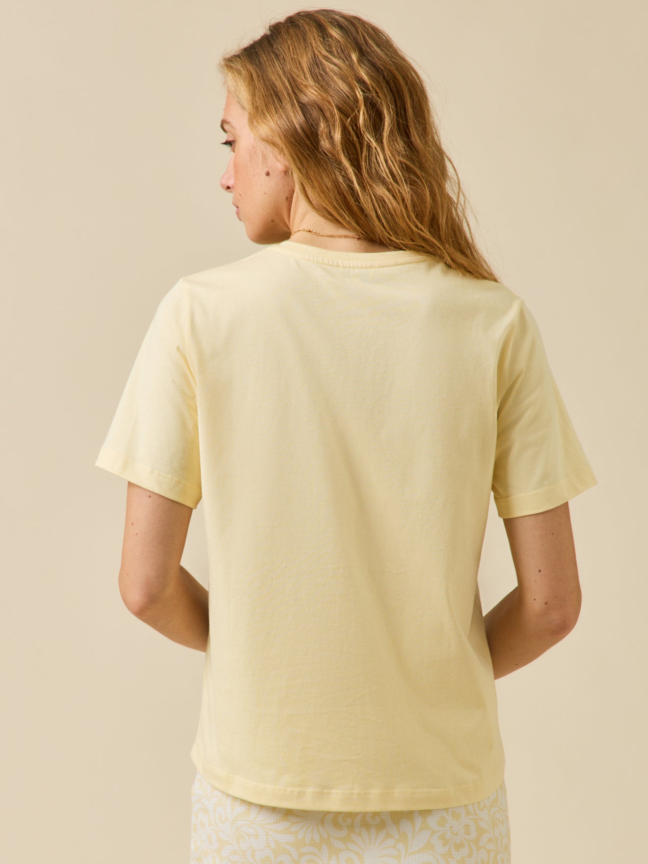 Women's embroidered organic cotton T-shirt