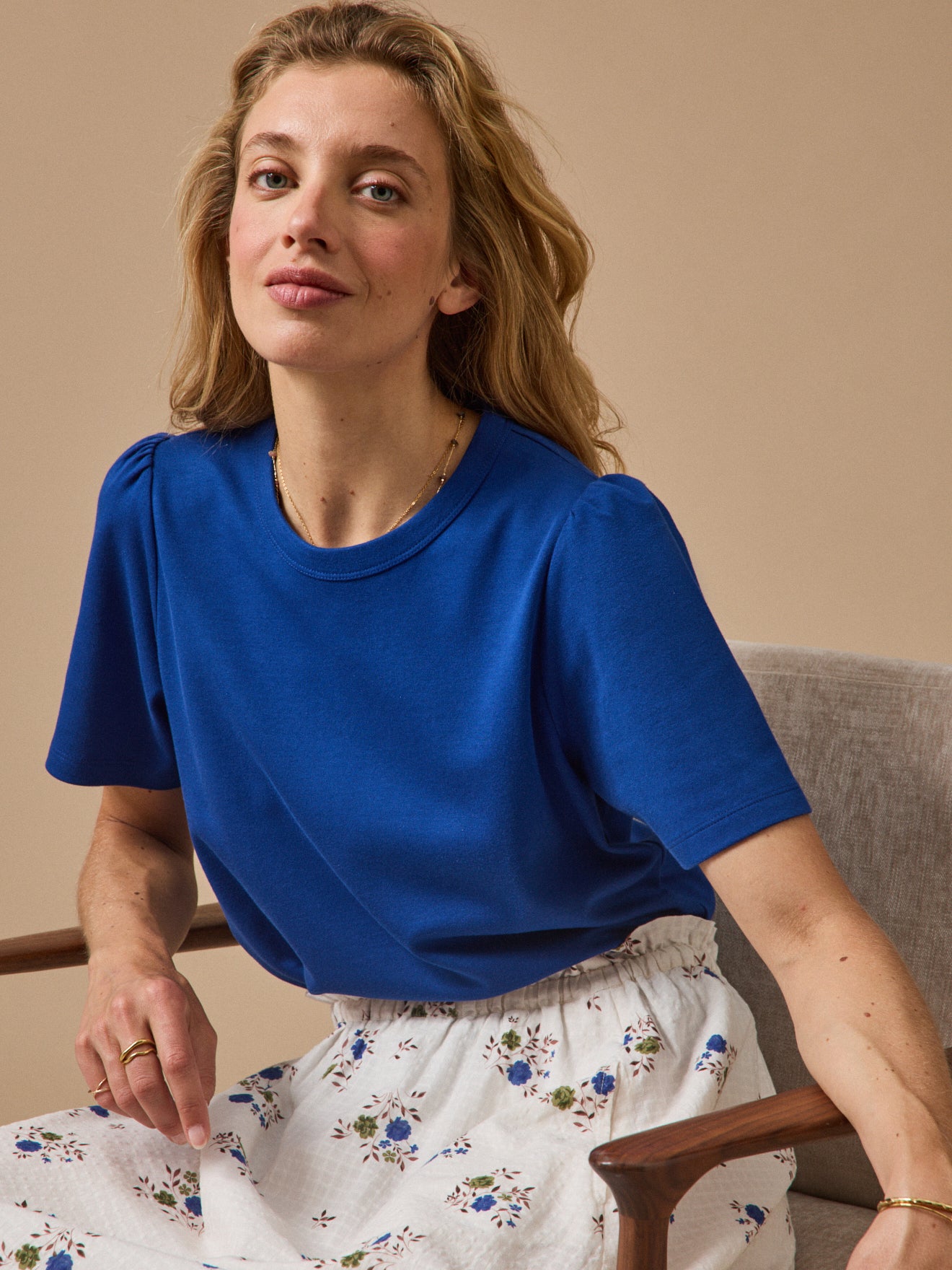 Women's short-sleeved organic cotton T-shirt