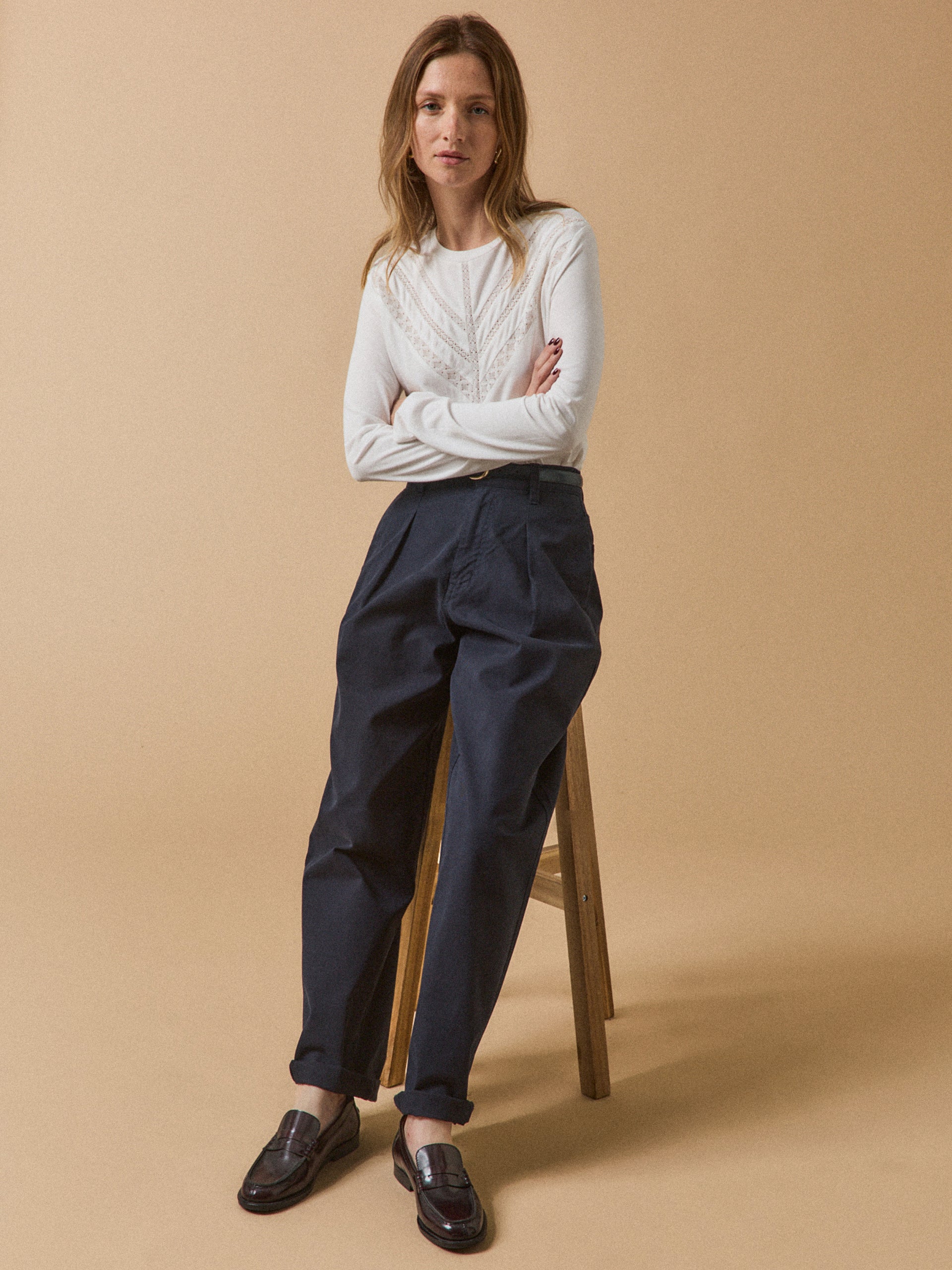 T-shirt dentelle femme modal et coton biologique