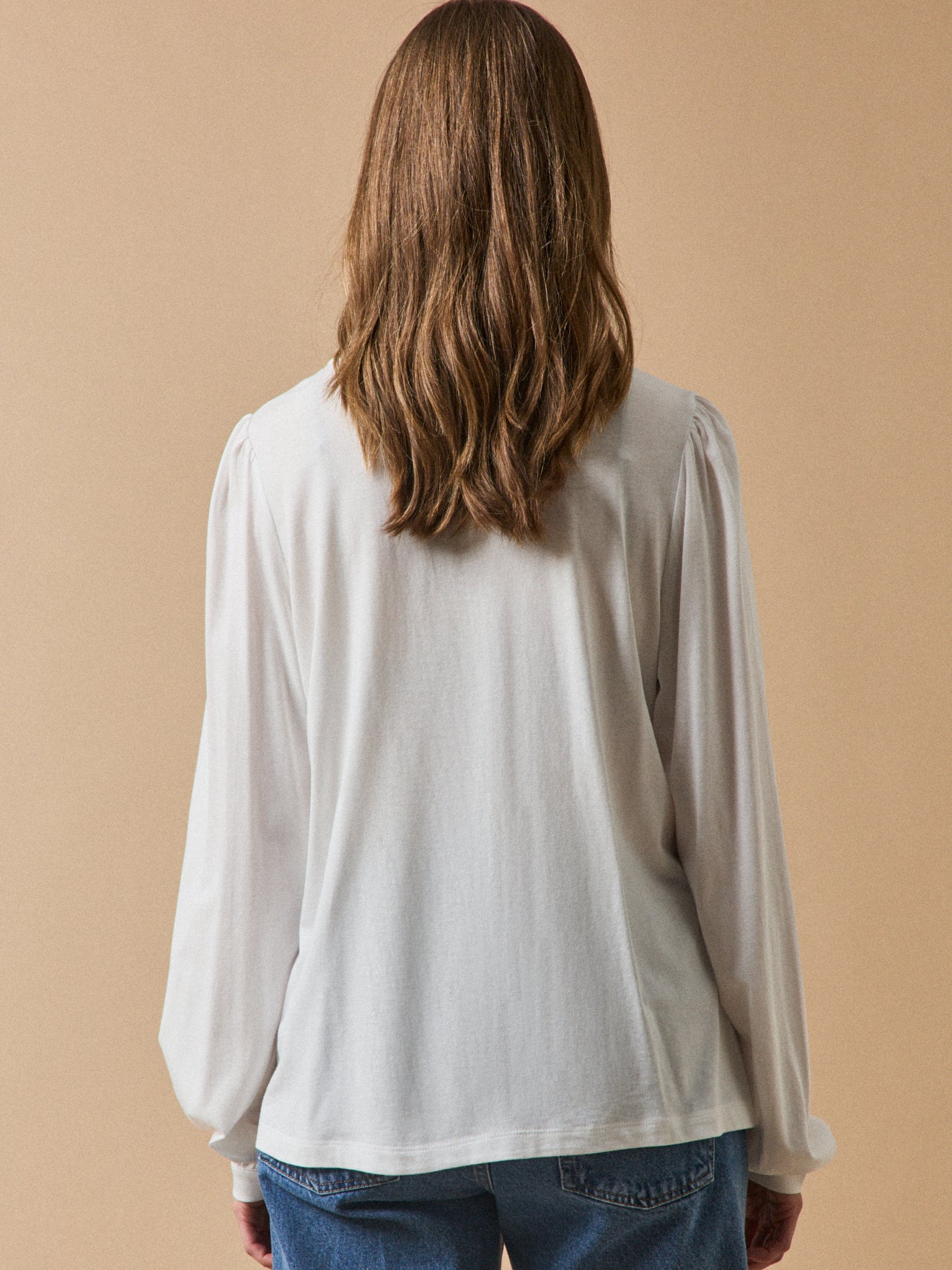 T-shirt boutonné brodé femme modal et coton biologique