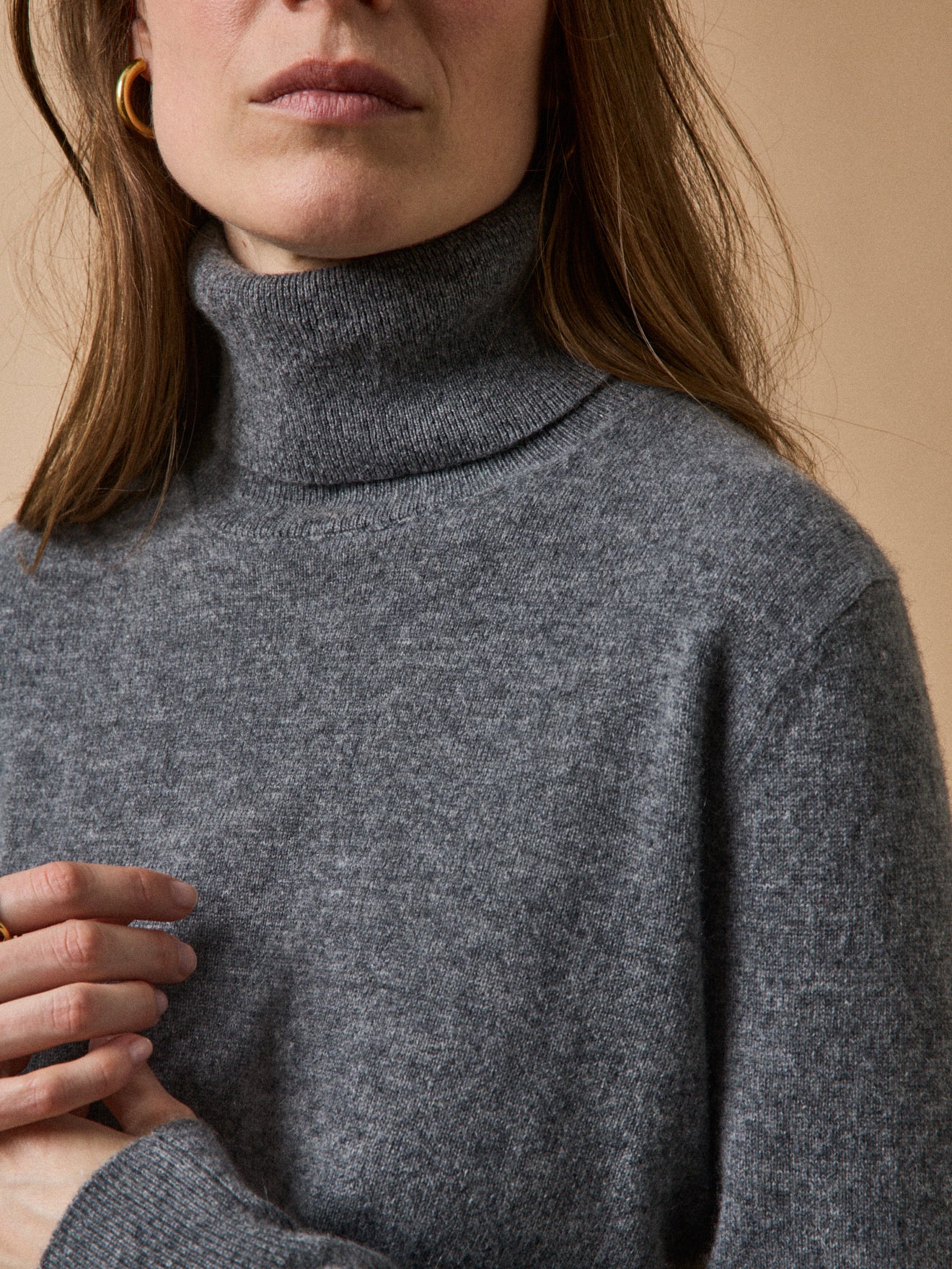 Women's rollneck sweater - The Cashmere Collection