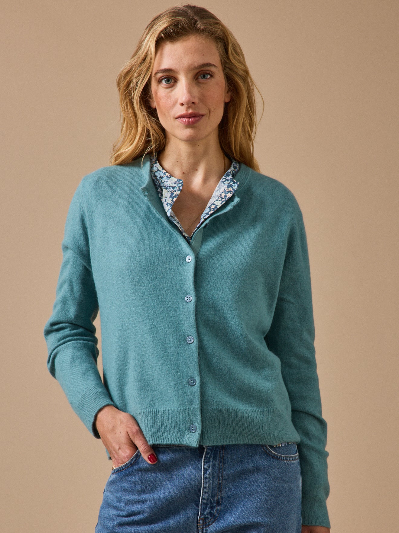Women's button cardigan - The Cashmere Collection