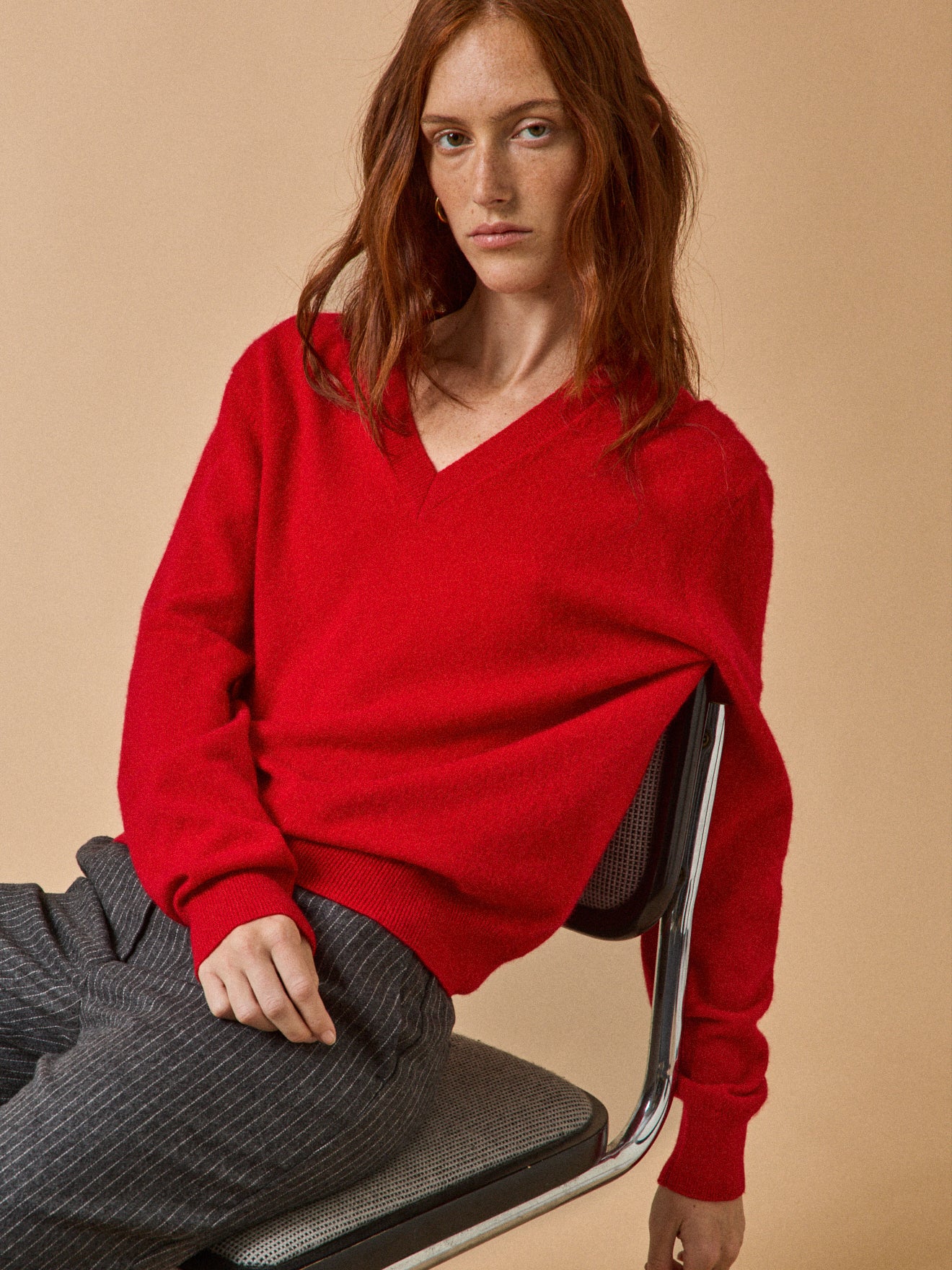 Women's V-neck sweater - The Cashmere Collection