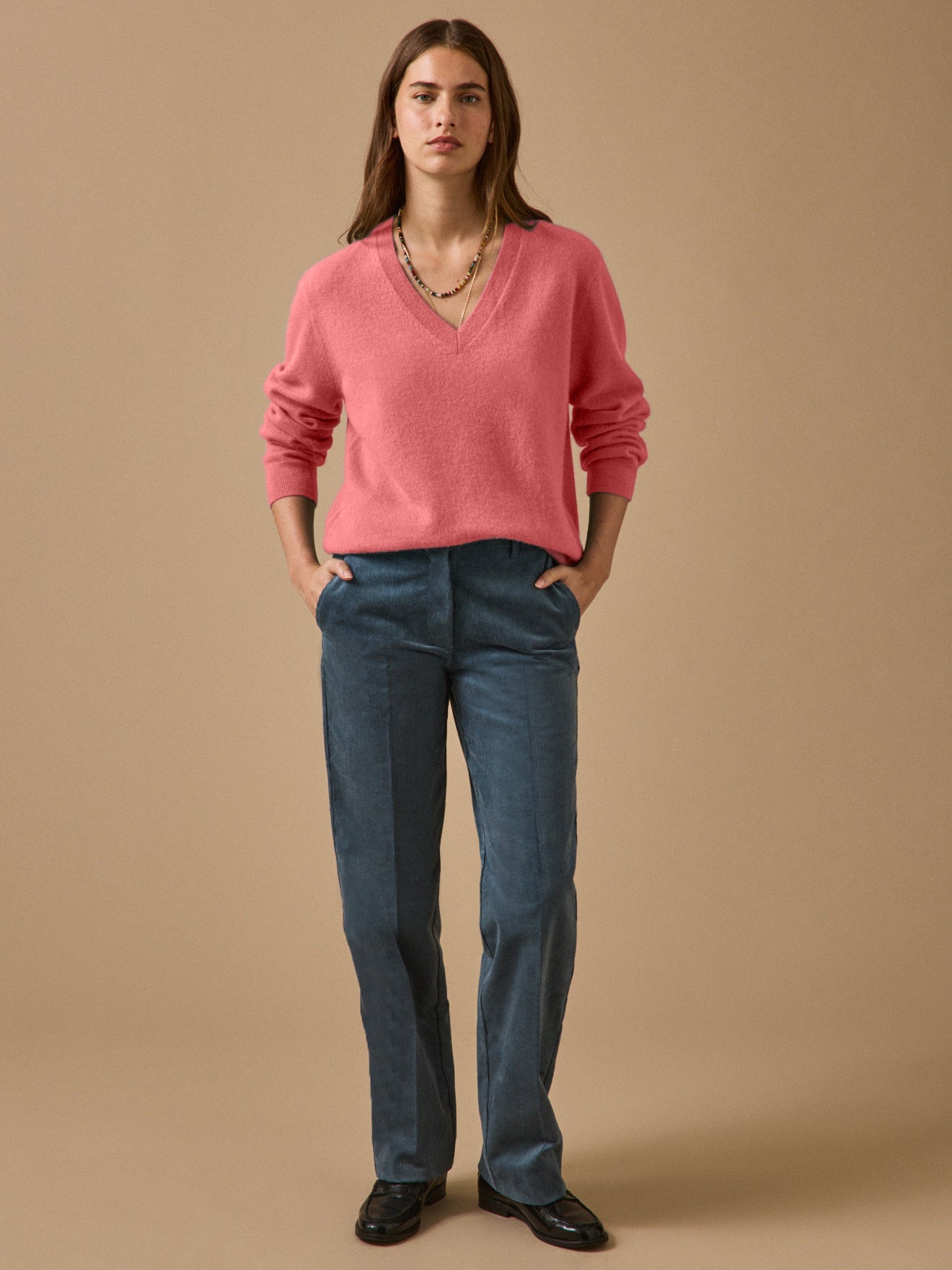 Women's V-neck sweater - The Cashmere Collection