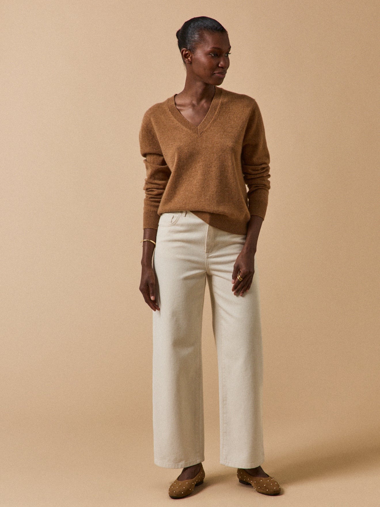 Women's V-neck sweater - The Cashmere Collection