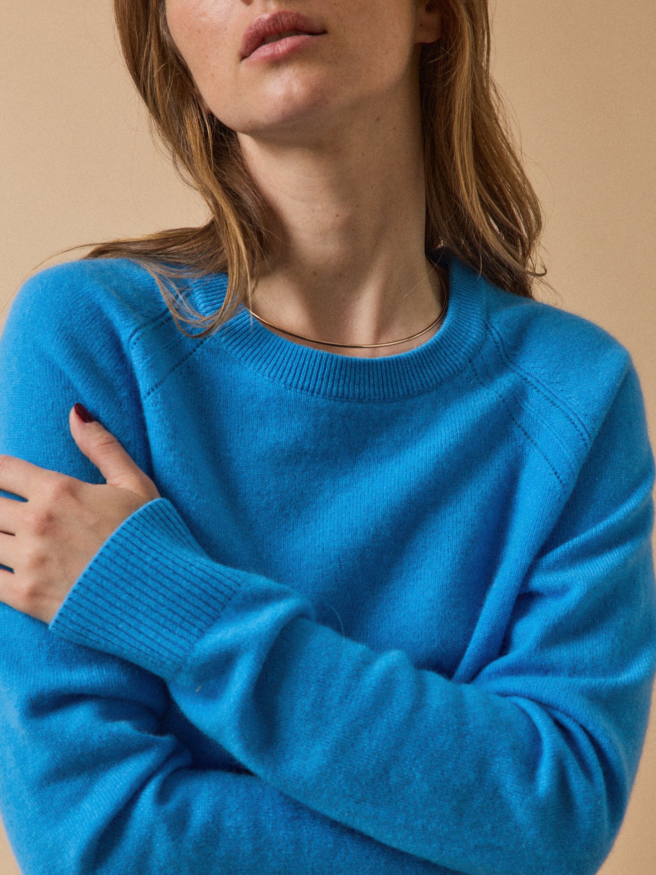 Women's sweater with round neckline - The Cashmere Collection