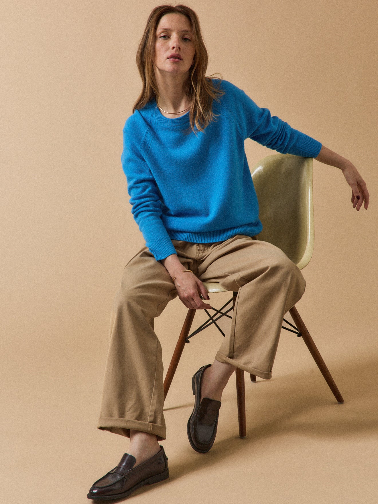 Women's sweater with round neckline - The Cashmere Collection