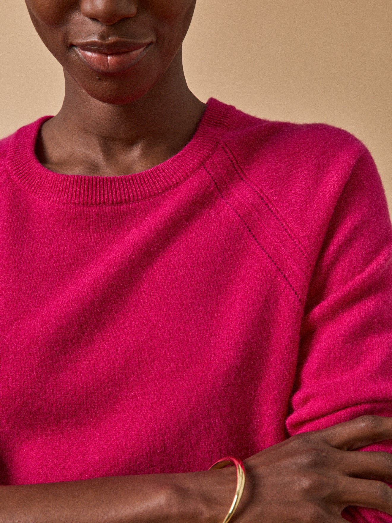 Women's sweater with round neckline - The Cashmere Collection