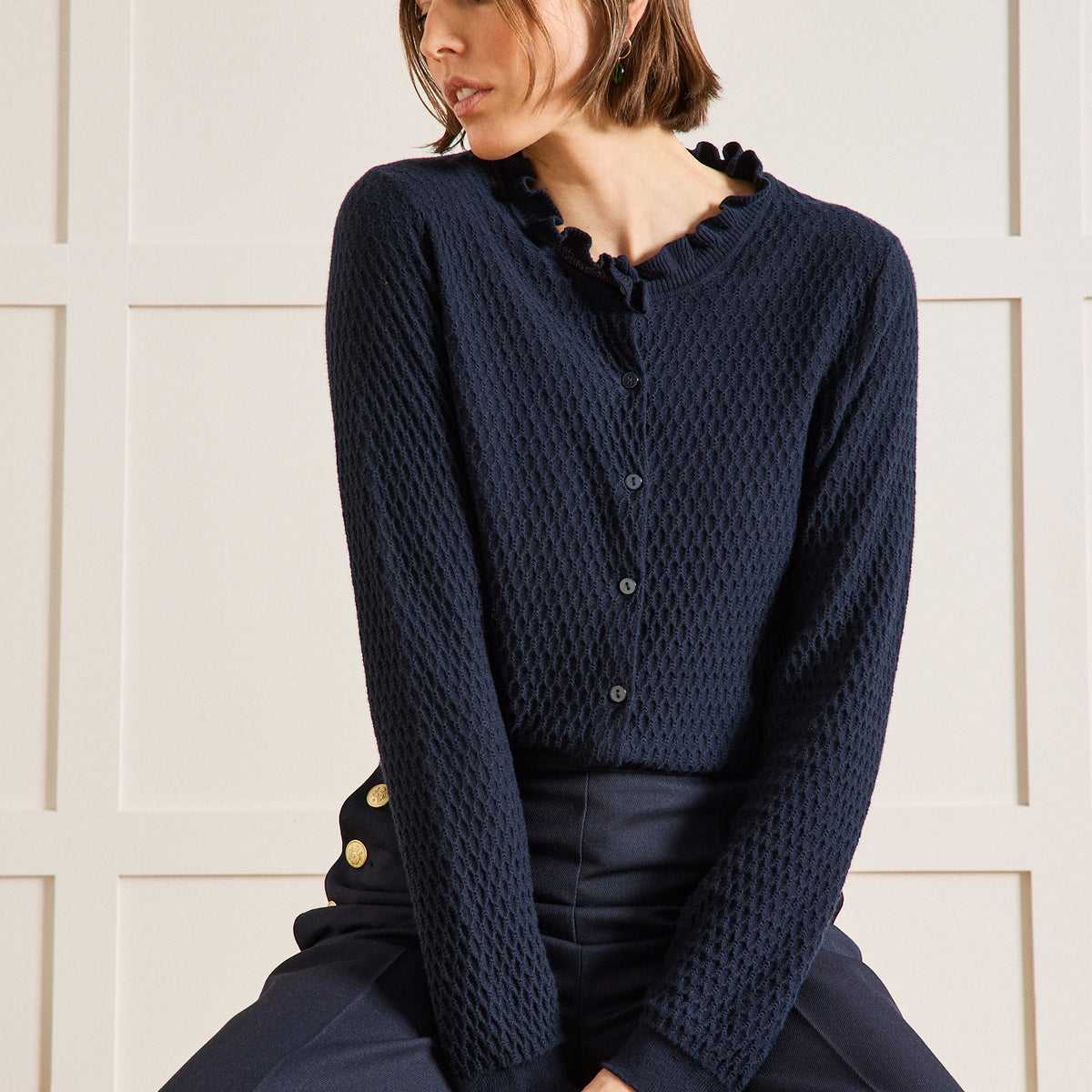 ovyClassic CottonCashmere Cardigan最終価格 50's Classic Cotton Cashmere Cardigan | OVY