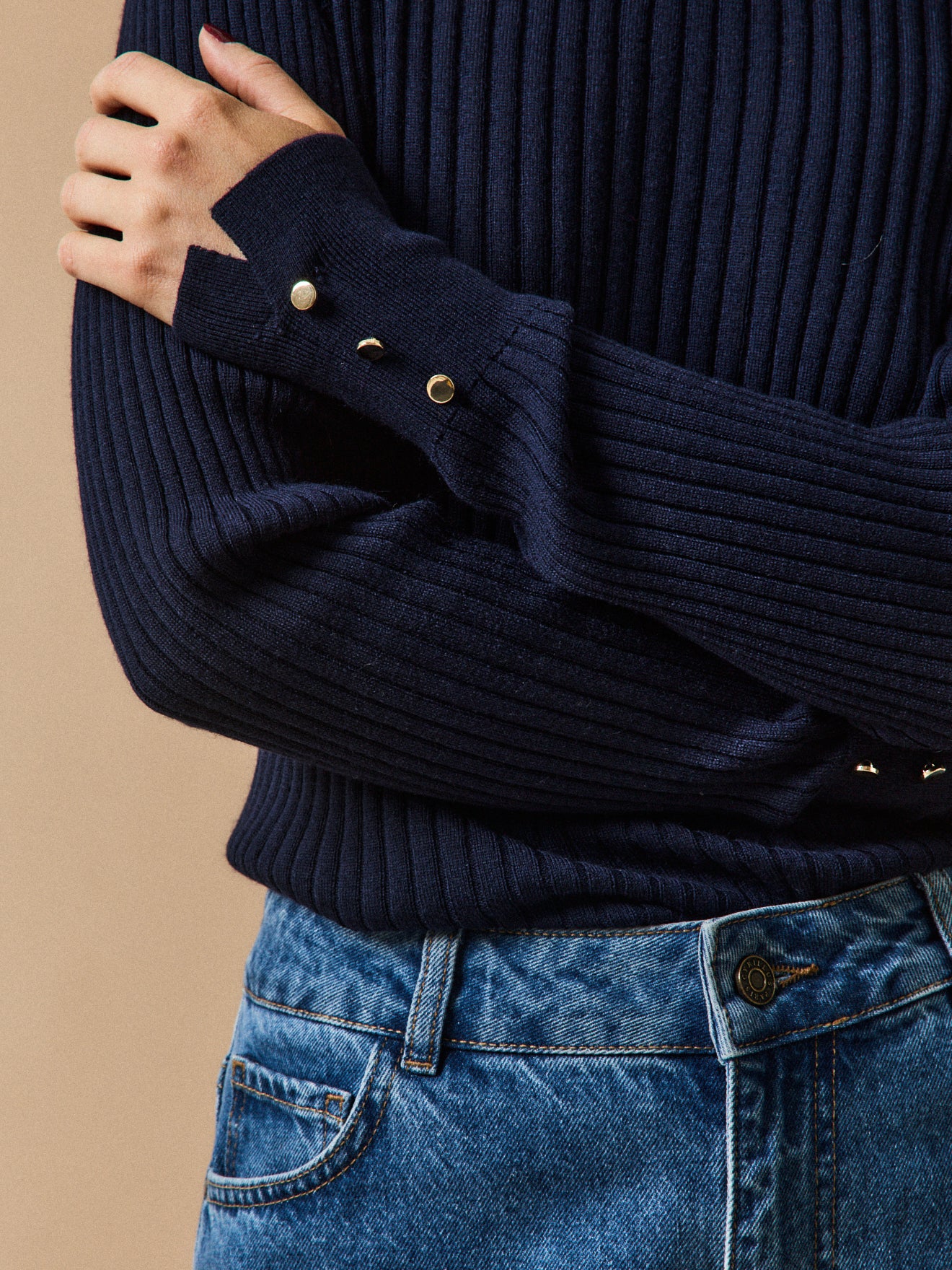 Pull chaussette maille côtelée femme laine RWS*