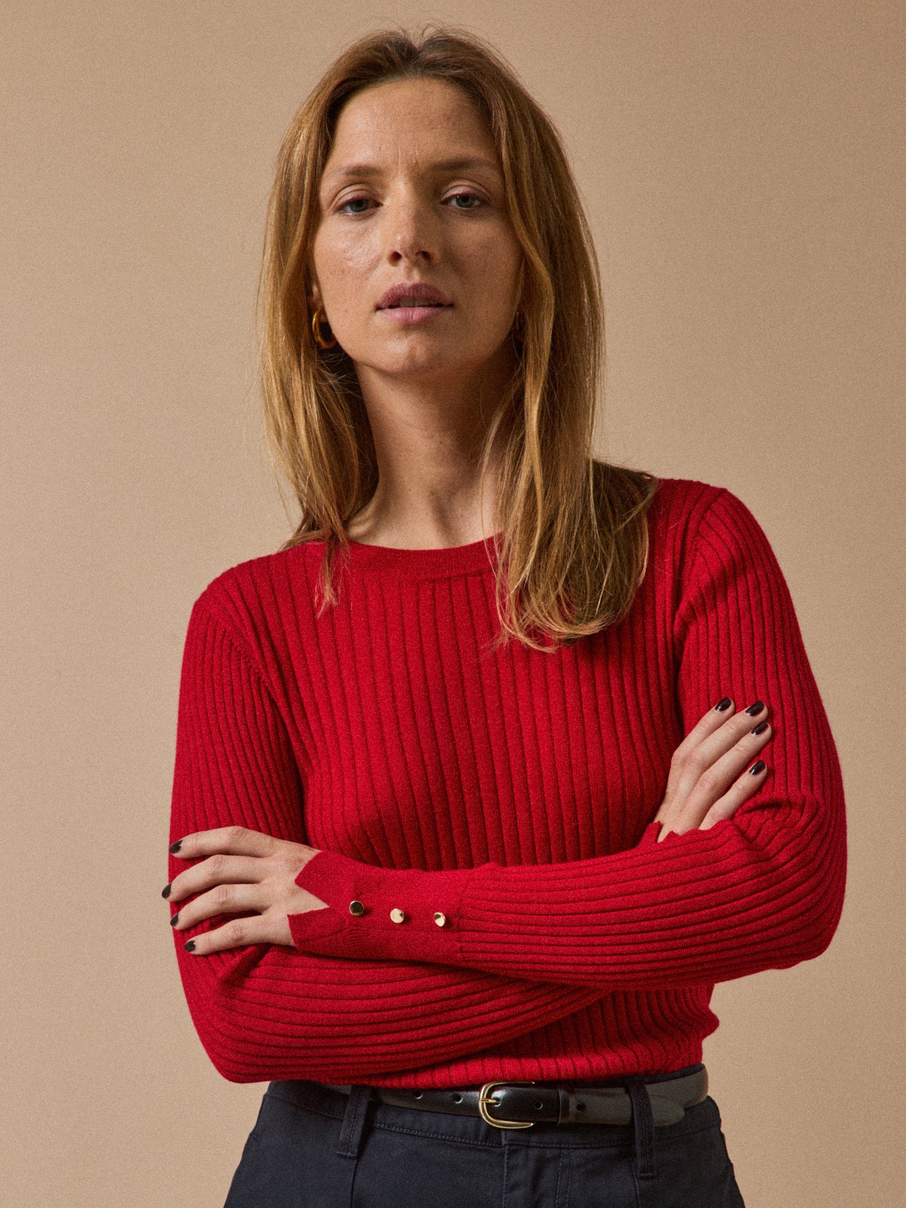 Pull chaussette maille côtelée femme laine RWS*