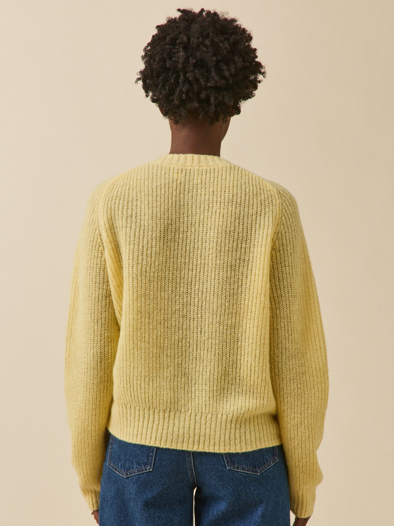 Women's cardigan with wool, alpaca and mohair