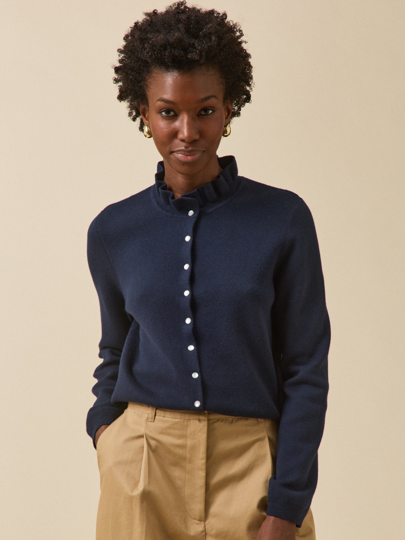 Gilet femme coton biologique et cachemire