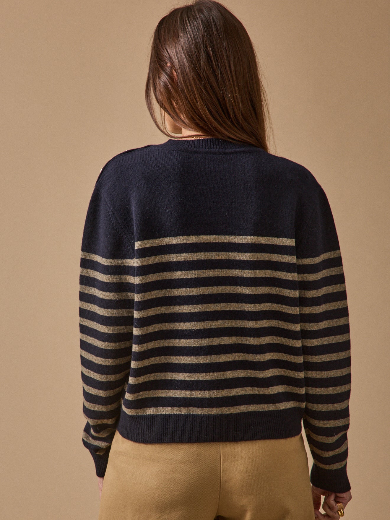 Women's sailor-style RWS* wool sweater
