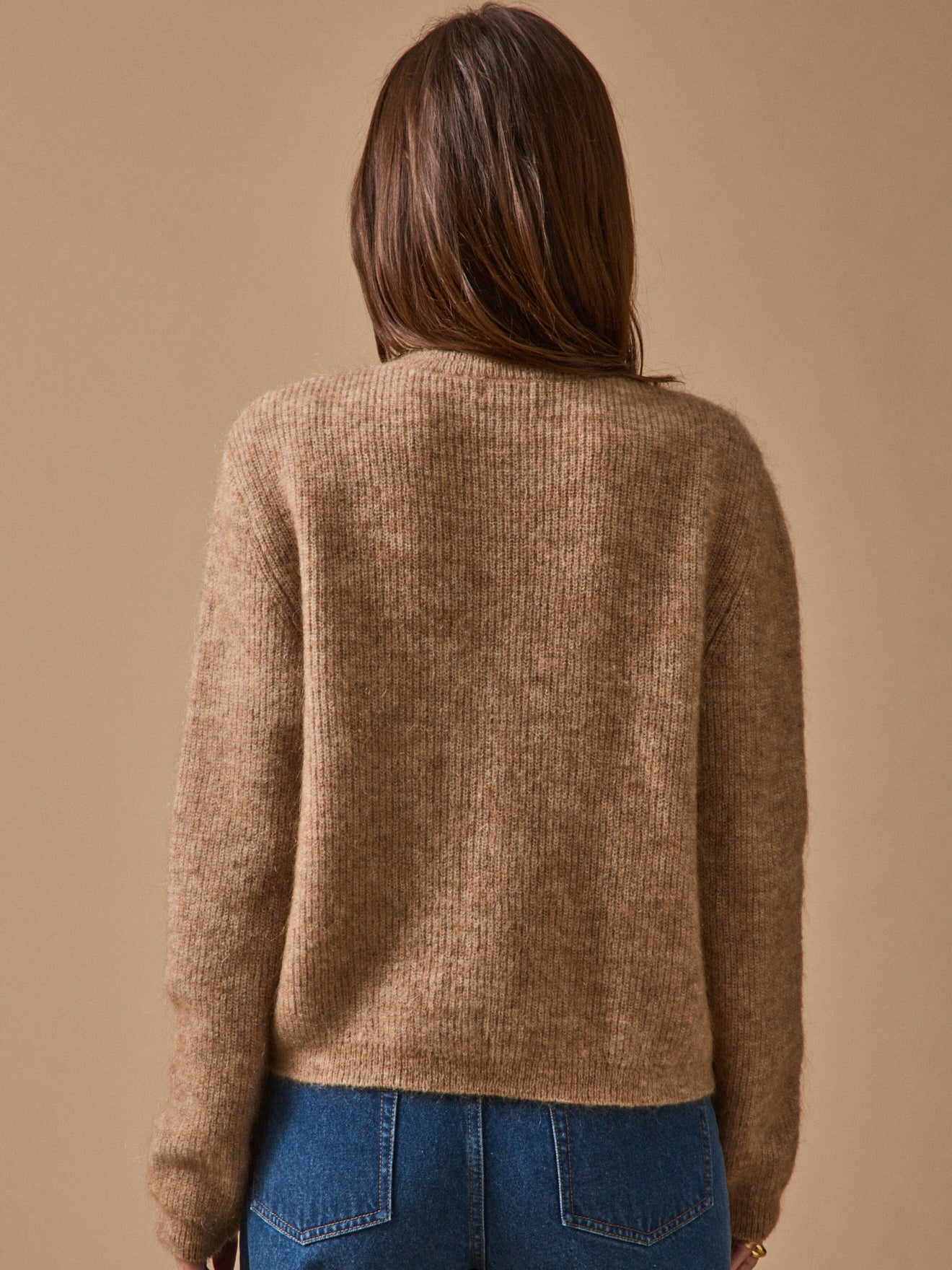 Women's cardigan with wool and mohair