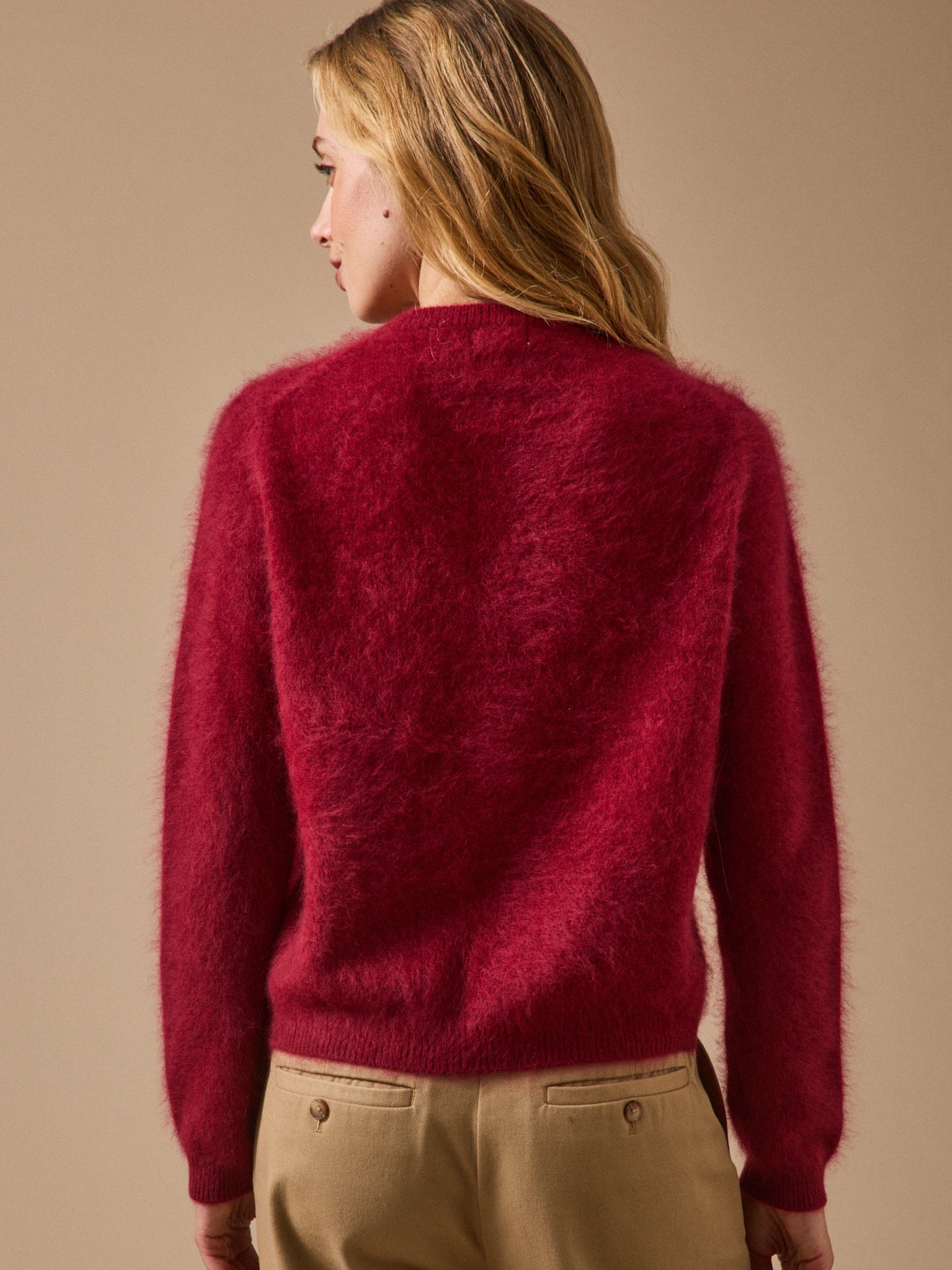 Gilet laine brossée femme