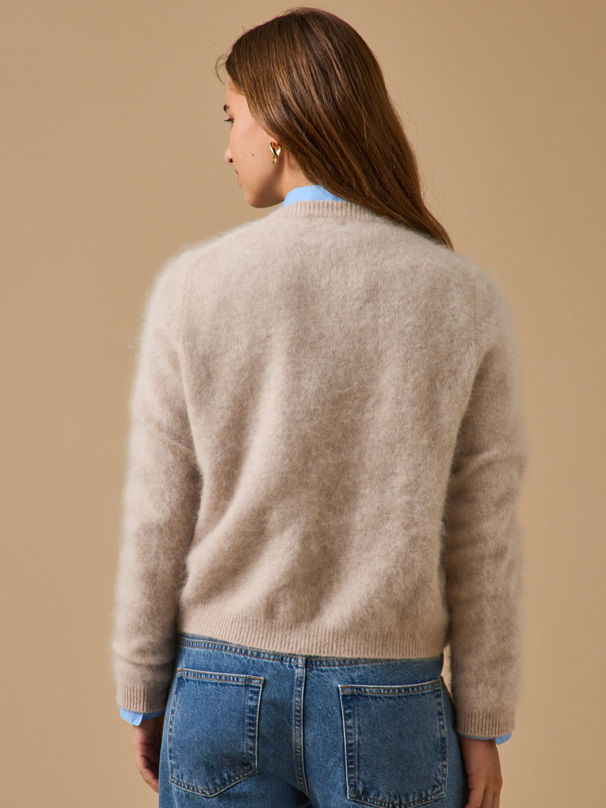 Gilet laine brossée femme