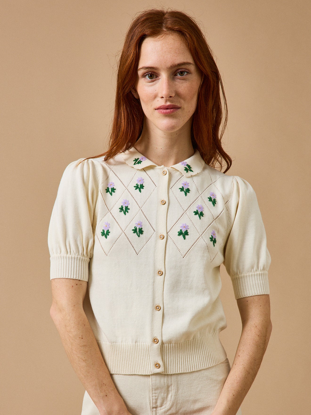 Women's embroidered cardigan - Cyrillus x Emile & Ida