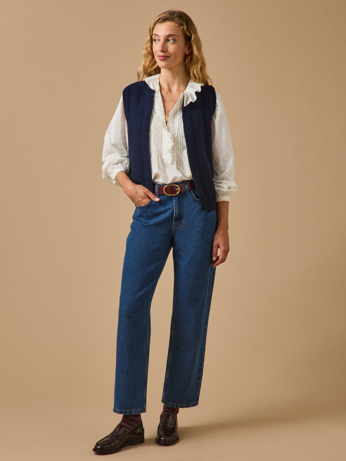 Women's merino wool cardigan - Cyrillus x Les 3 Tricoteurs