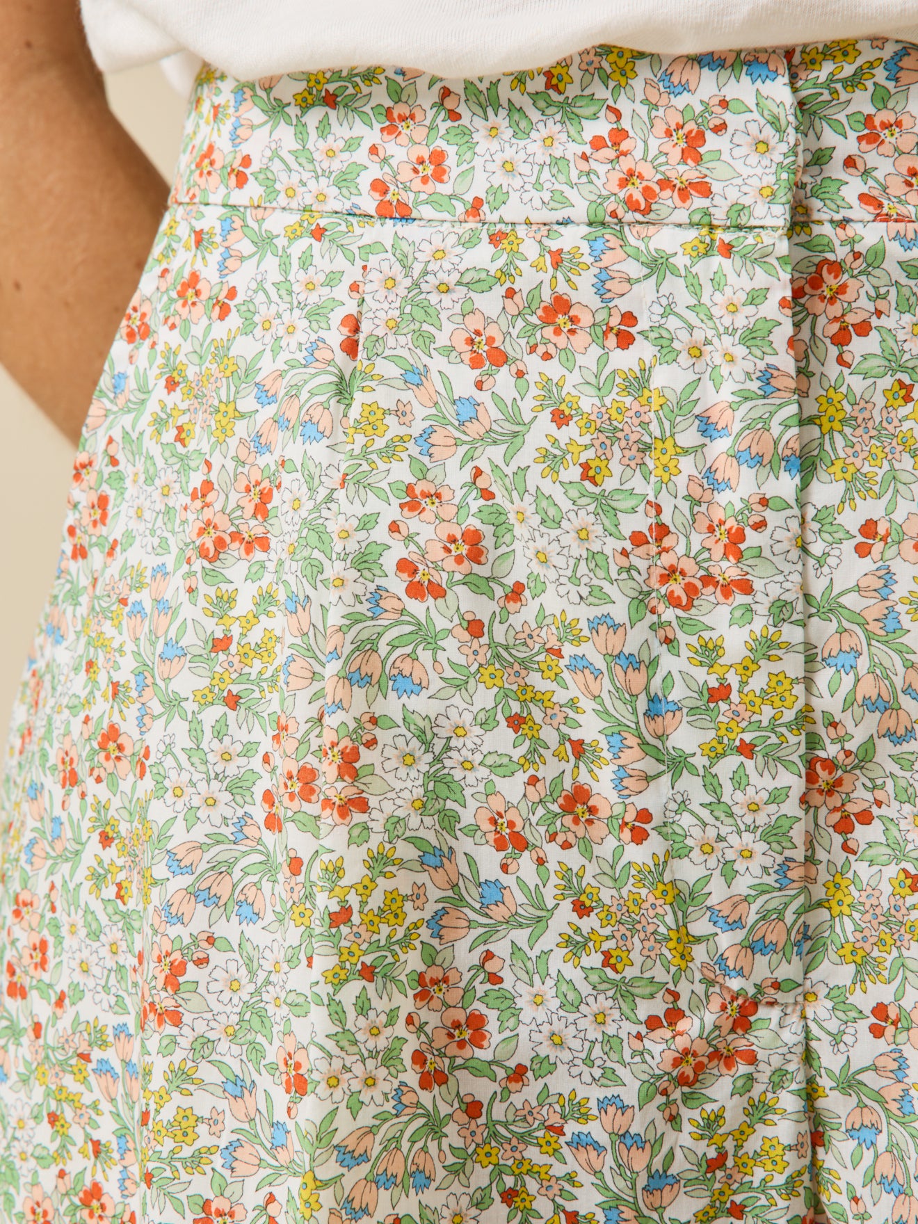 Bermuda femme en tissu Liberty