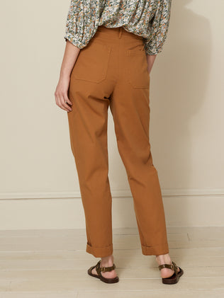 Women's Blance cotton twill cargo trousers