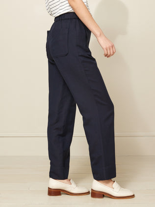 Women's wide leg linen and viscose Lucie trousers