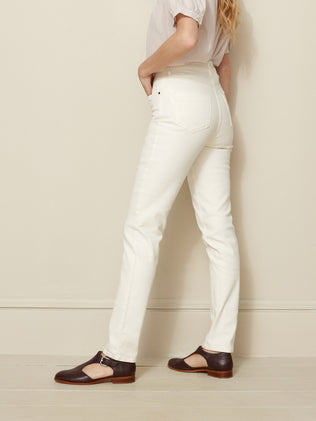 Women's slim organic cotton Mathilde jeans with an eco-friendly wash