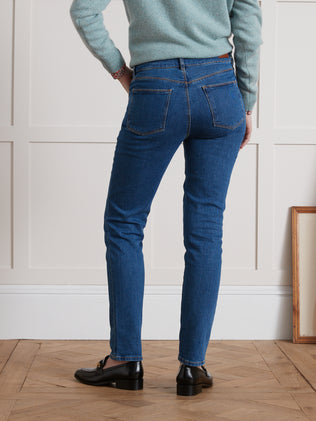 Women's slim-leg Mathilde jeans in organic cotton and eco-friendly wash