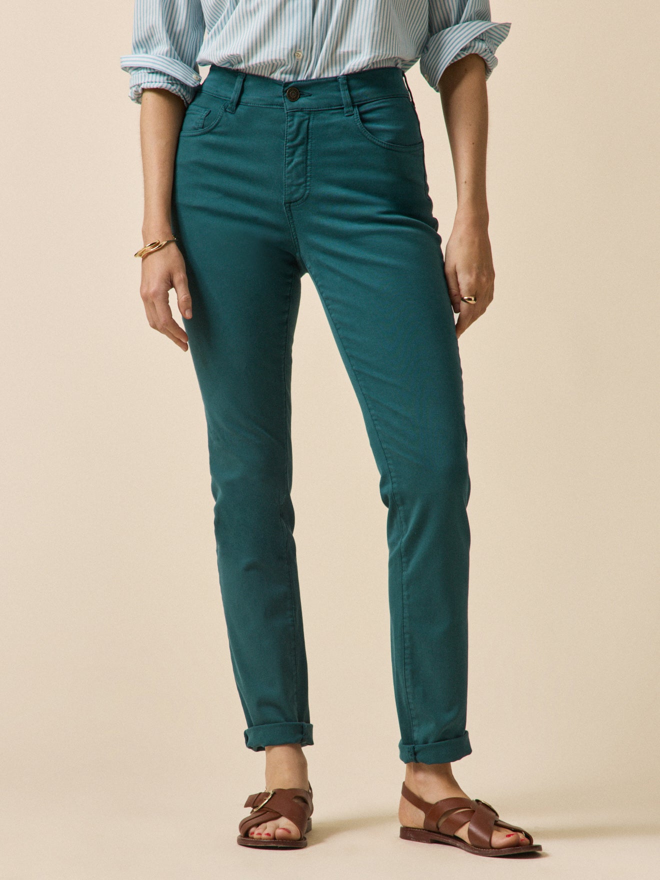 Pantalon slim couleur femme Chloé