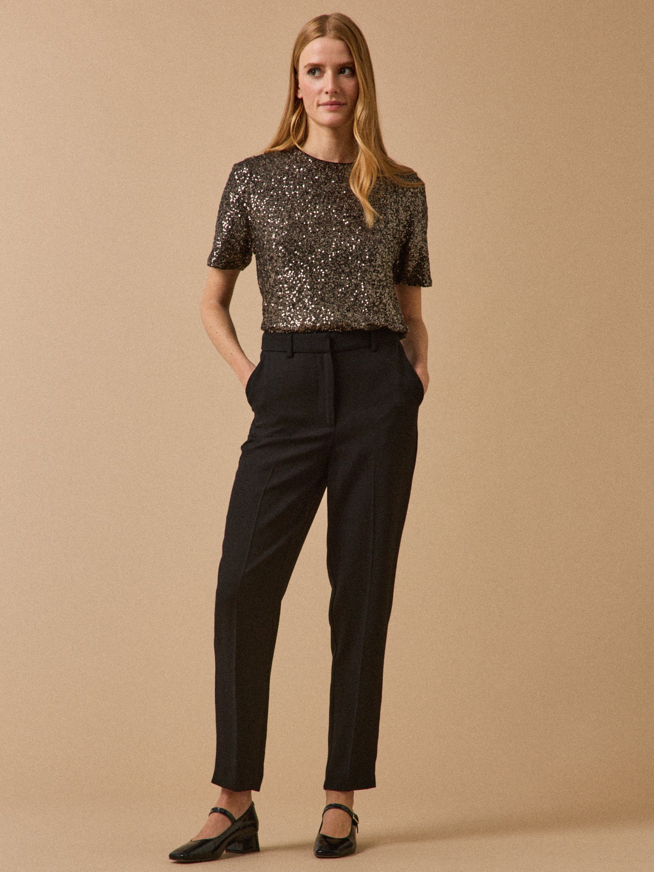 Pantalon tissu crêpe femme Joy