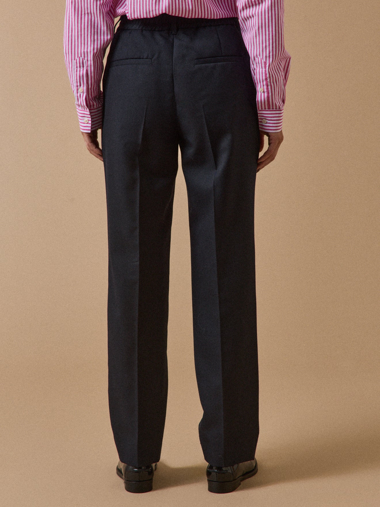 Pantalon cigarette lainage uni femme Léa