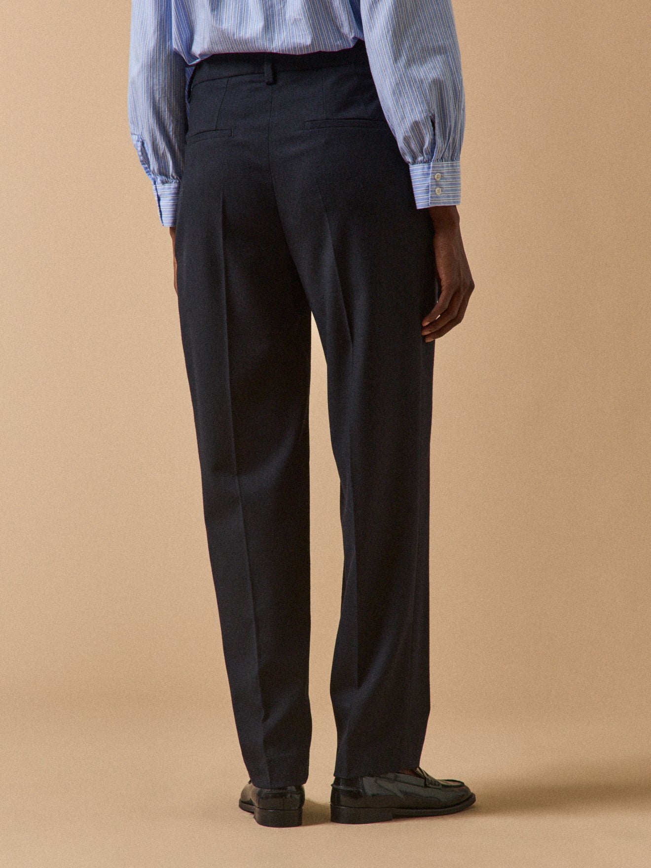 Pantalon carotte flanelle femme Hélène