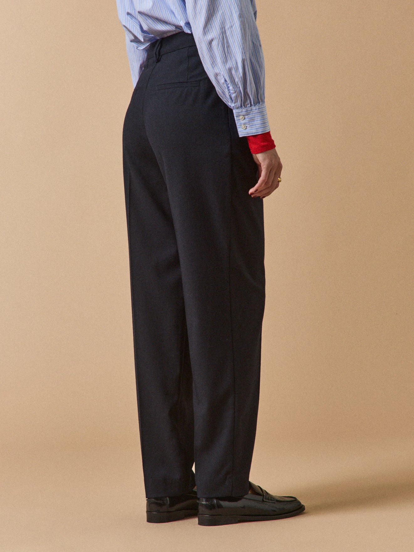 Pantalon carotte flanelle femme Hélène