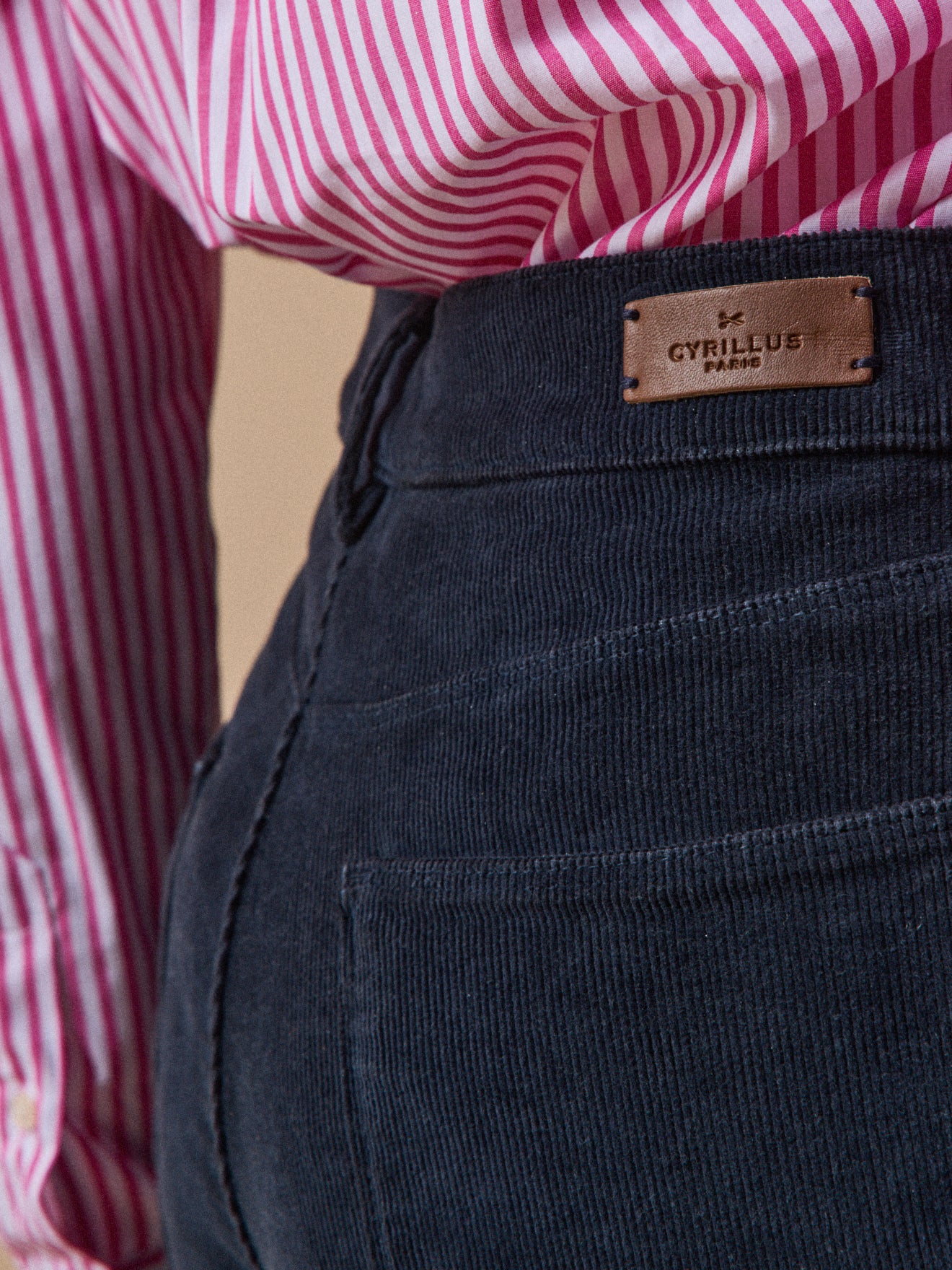 Women's slim-fit needlecord Chloe trousers