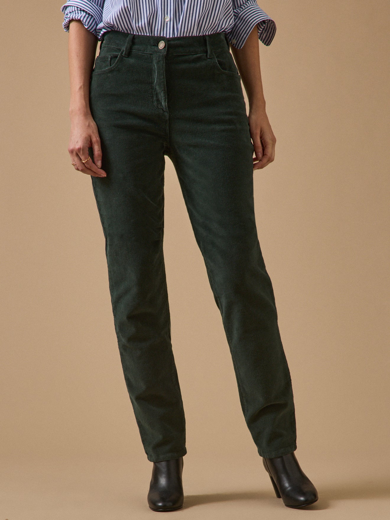 Pantalon slim velours milleraies femme Chloé
