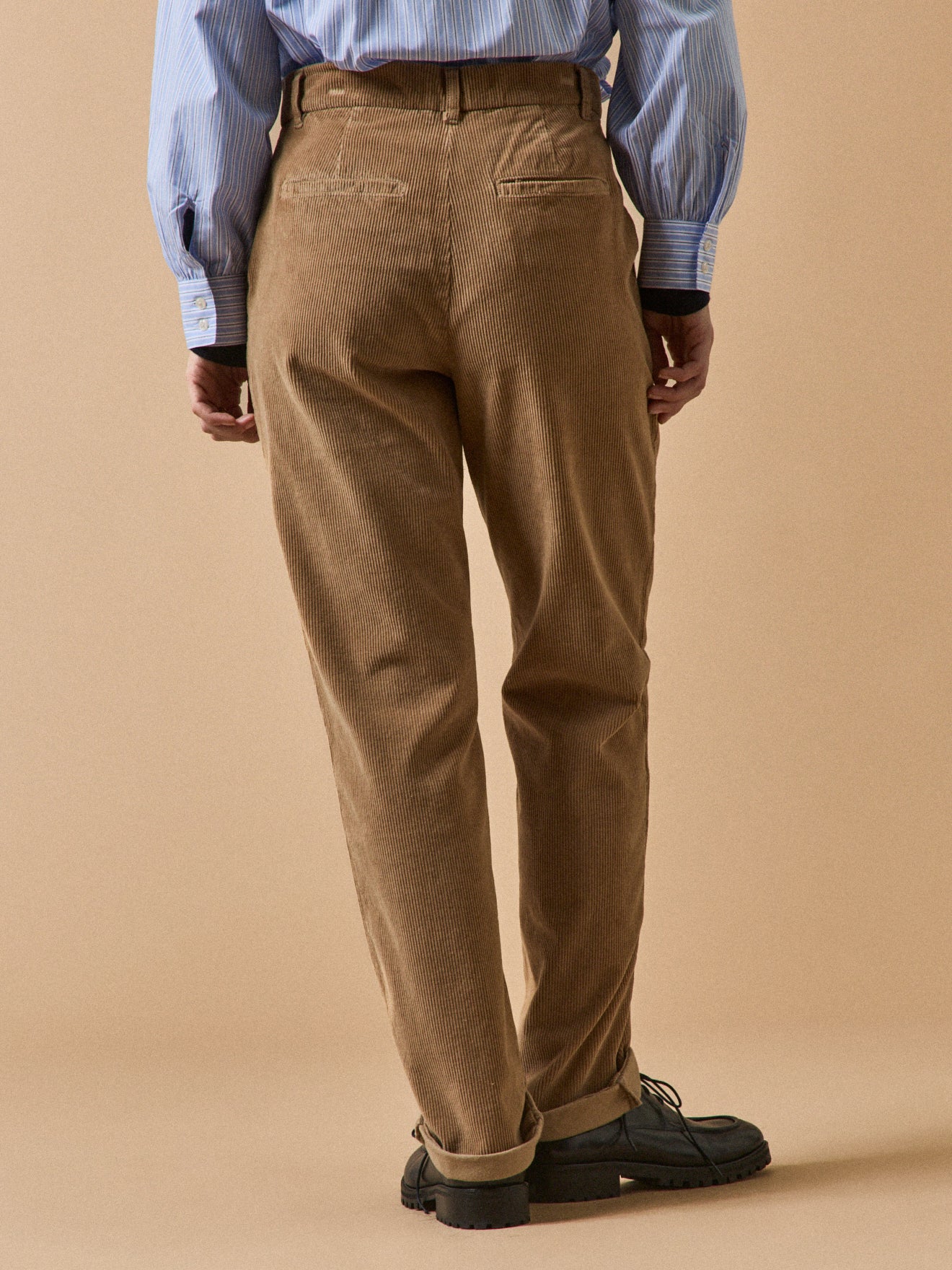 Women's Marine corduroy chino trousers