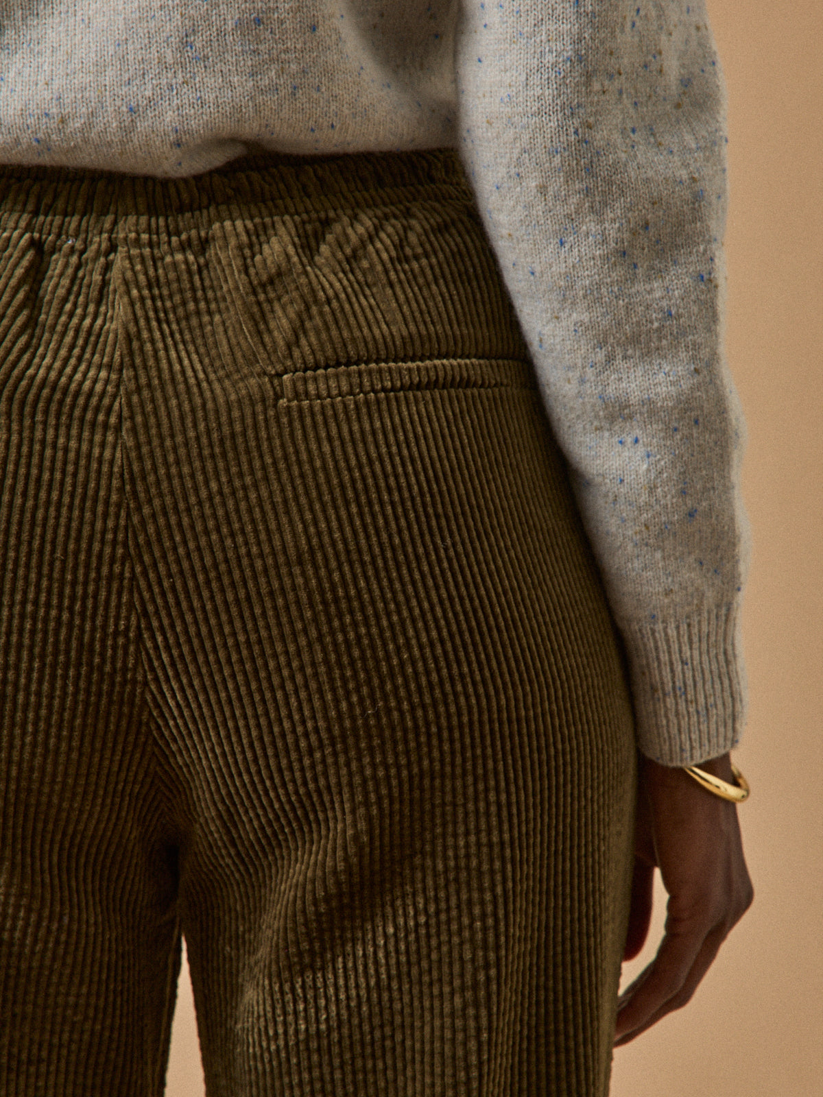 Pantalon velours gaufré femme Agathe