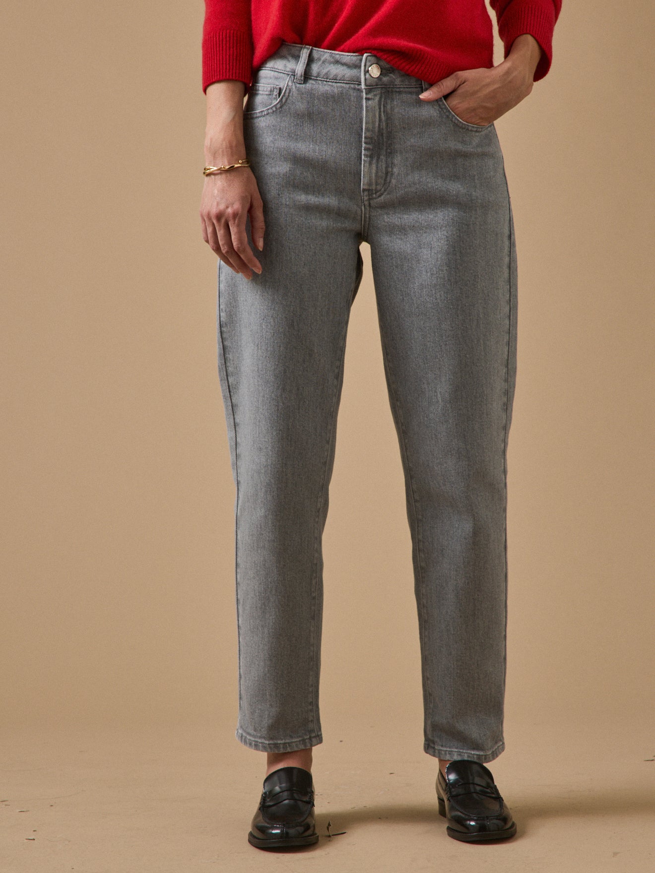 Jean mom femme Claire coton biologique