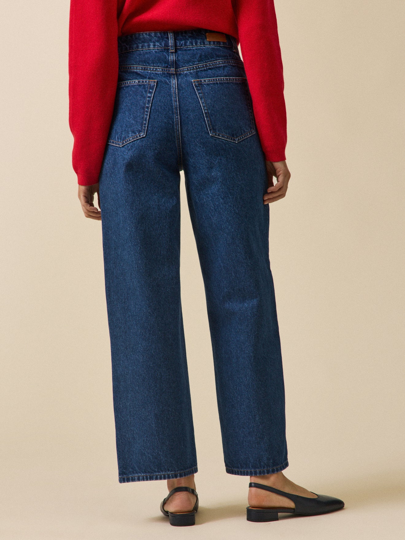 Women's wide-leg organic cotton Emilie jeans